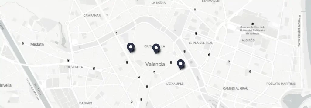 Menu del Dia Map Valencia