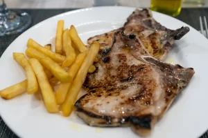 Pork Chops with Fries