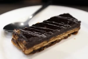 Tarta de Abuela with spoon