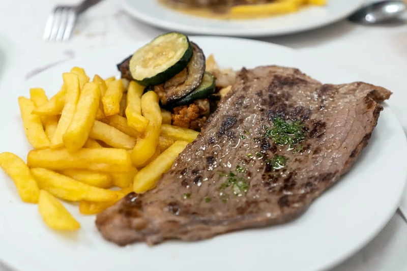 Beef fillet in a Spanish restaurant